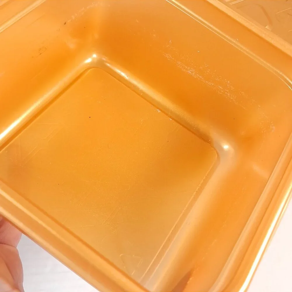 Ziploc‎ plastic Containers Gold Medium Square 5 cup x3 Limited Edition Holiday